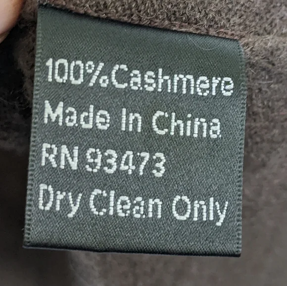 Cashmere Dolman Sleeve Chocolate Brown Long Line Open Front Cardigan - Picture 4 of 5